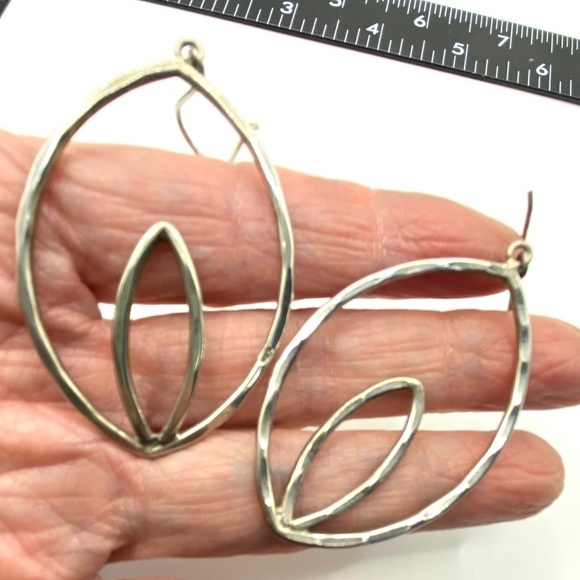Artisan Made .925 Silver Earrings Modern Vintage